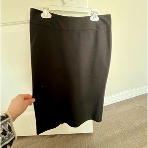 Black pencil skirt